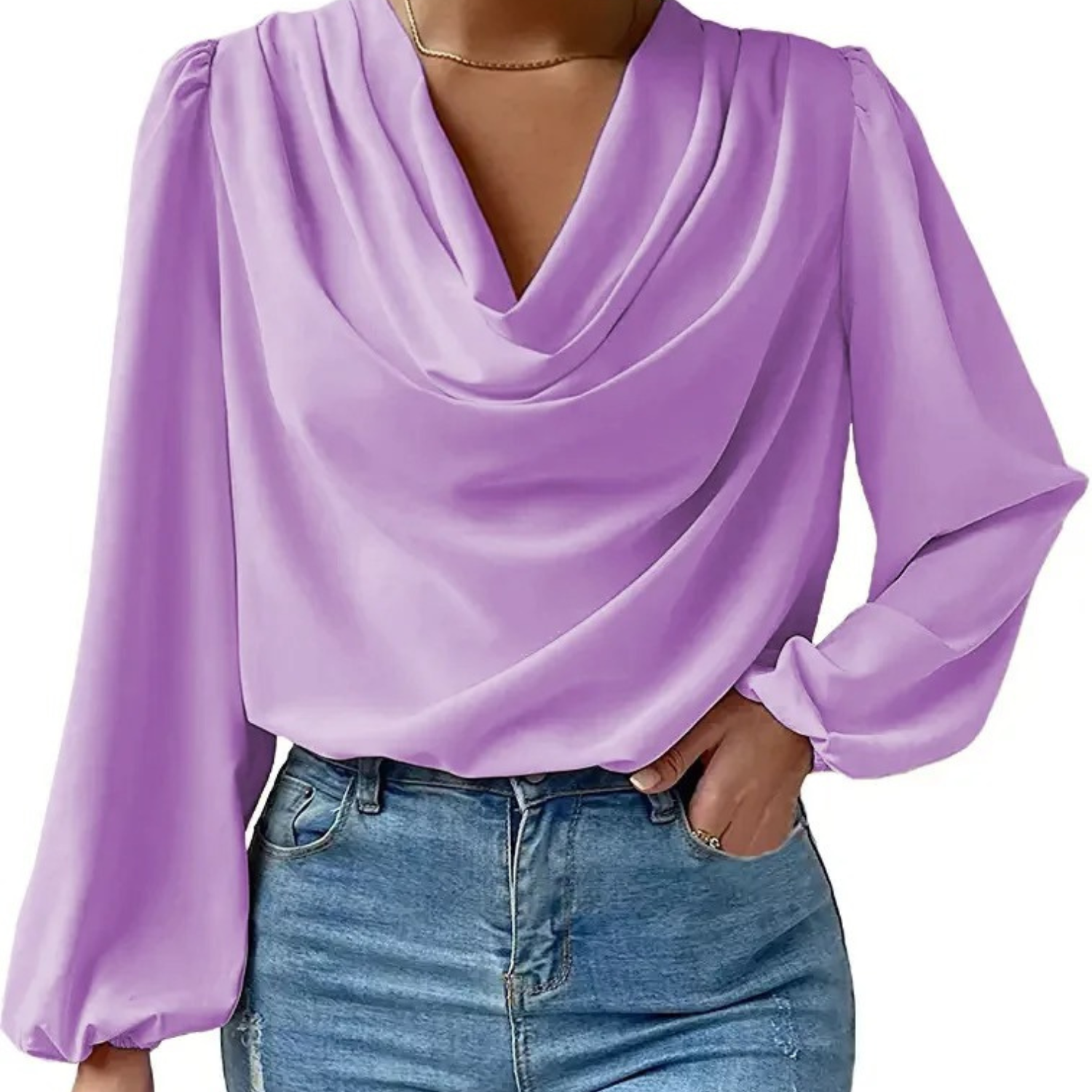 Buiten Blik zakelijke stijl elegante roze eenvoudige damesblouses