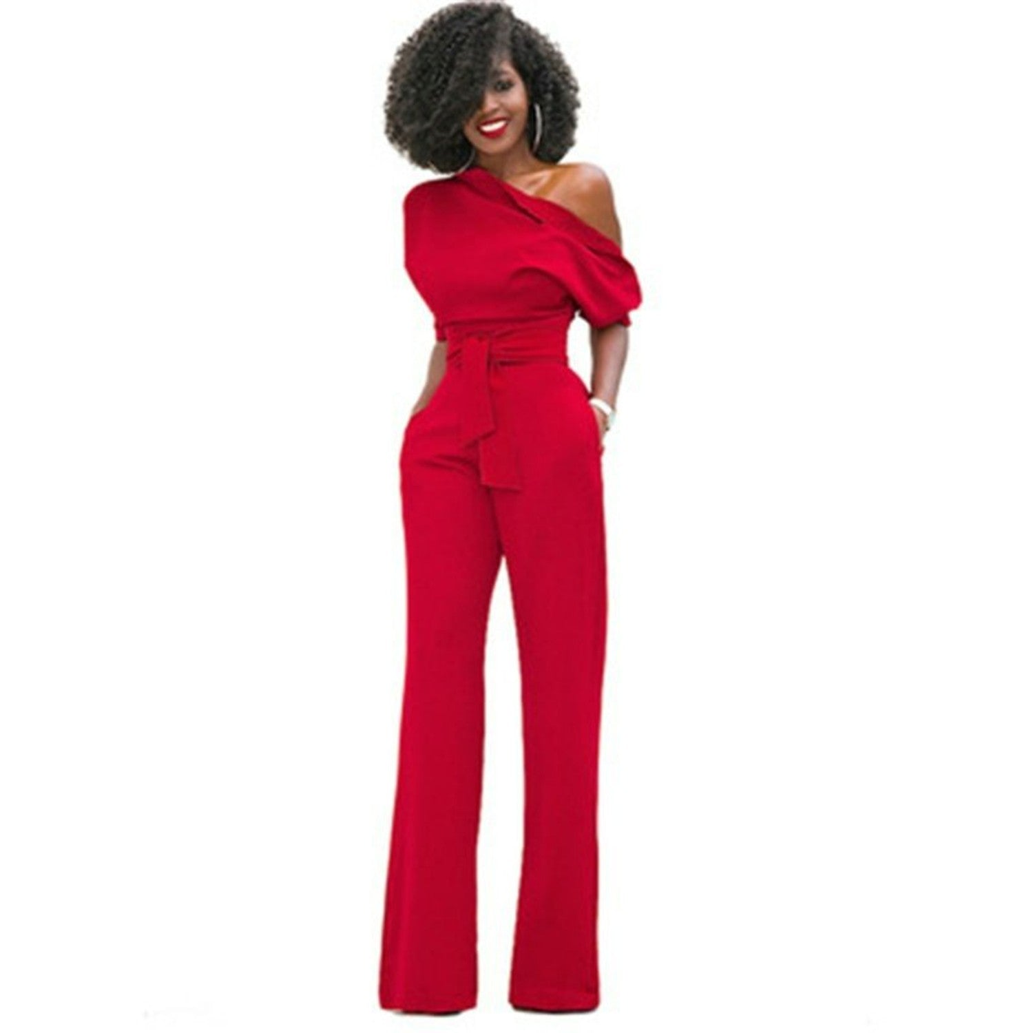 Buiten Blik - Solide bodycon jumpsuit