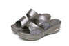 Zomers gouden open-toe sandalen voor dames