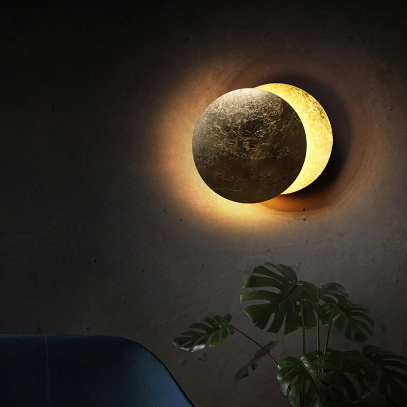 Ronde Wandlamp - Moderne Gang Eclipse Wandlamp, Binnen Decoratieve Wandlamp