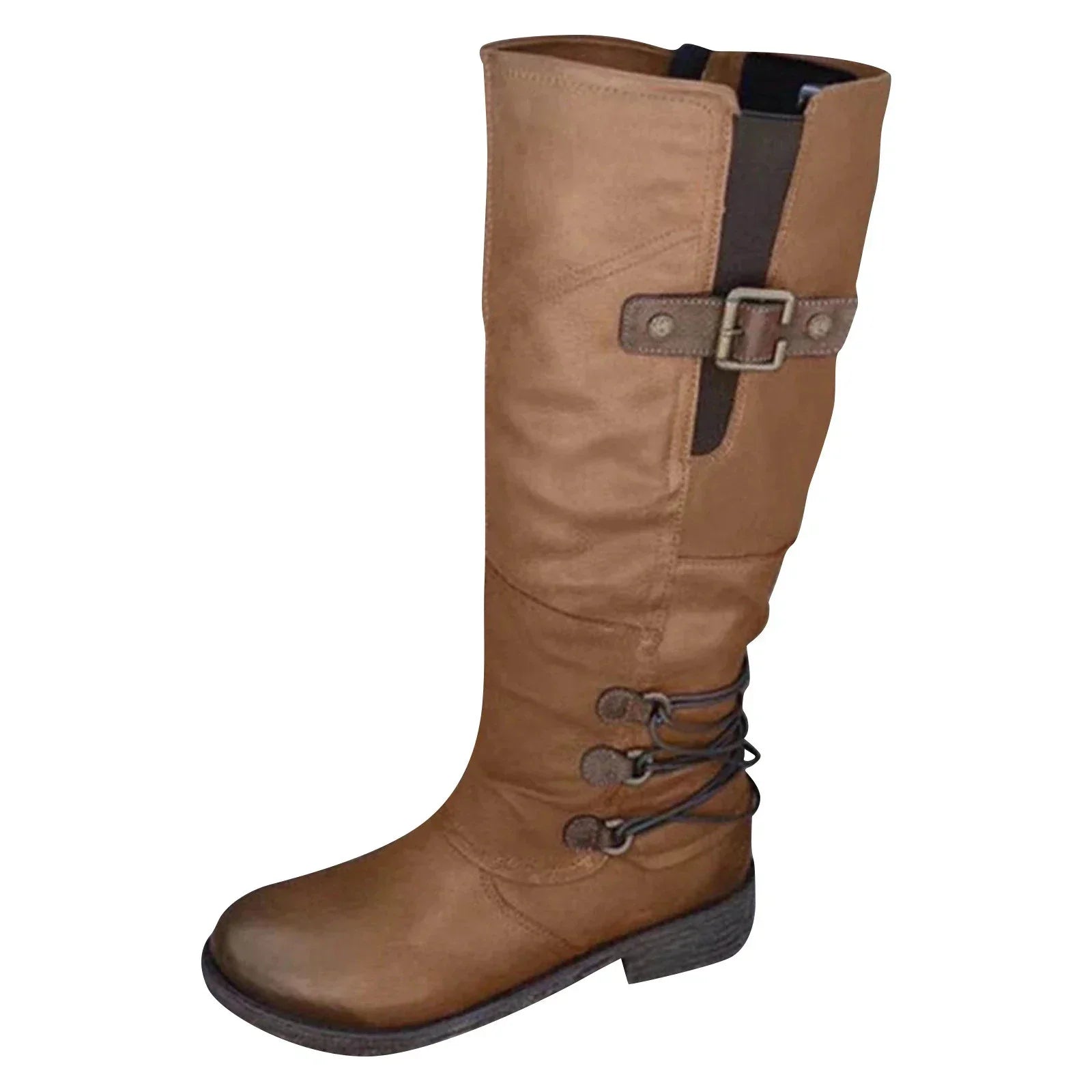 Buiten Blik High Boots Met Gesp