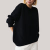 Buiten Blik Elegant Sweater Met Geribbelde Zoom En Manchetdetail