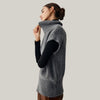 Buiten Blik Chic Breid Zip Cardigan In Anthracite Met Kraak