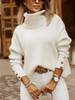 Buiten Blik Chic Gebreide Turtleneck Trui