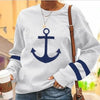 Buiten Blik Maritime Sweater Met Ankerdruk