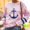 Buiten Blik Maritime Sweater Met Ankerdruk