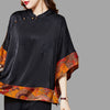 Buiten Blik -Vormen Batwing -Top Met Contrastbasis