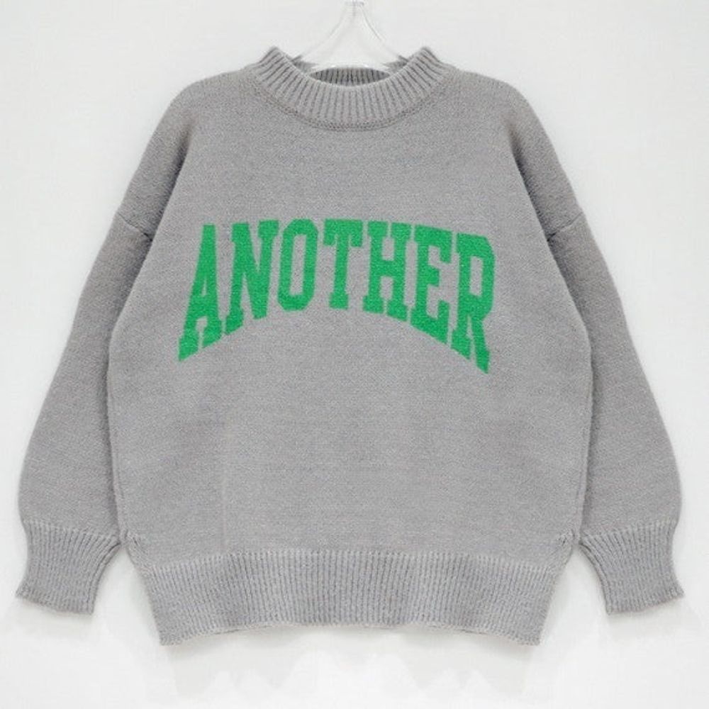 Buiten Blik Breid Sweater Met Contrast Letters