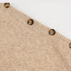 Buiten Blik Asymmetrische Poncho Met Knopdetails