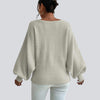 Buiten Blik Breen Sweater Met Schouder -Gebruik En Stekt Patroon