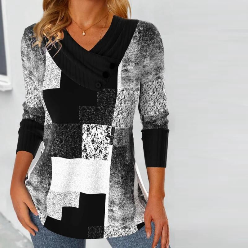 Minst Kleurblok Blouse