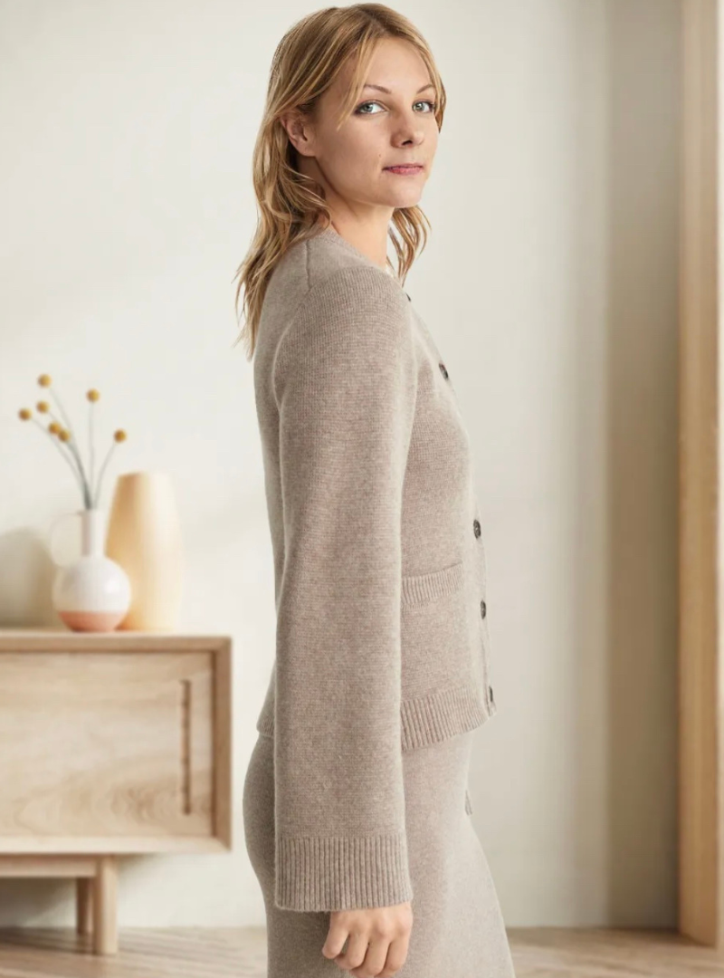 Buiten Blik Minsty Soft Button Cardigan