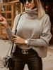 Buiten Blik Chic Gebreide Turtleneck Trui