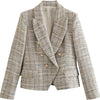 Buiten Blik Chic Geroolde Blazer