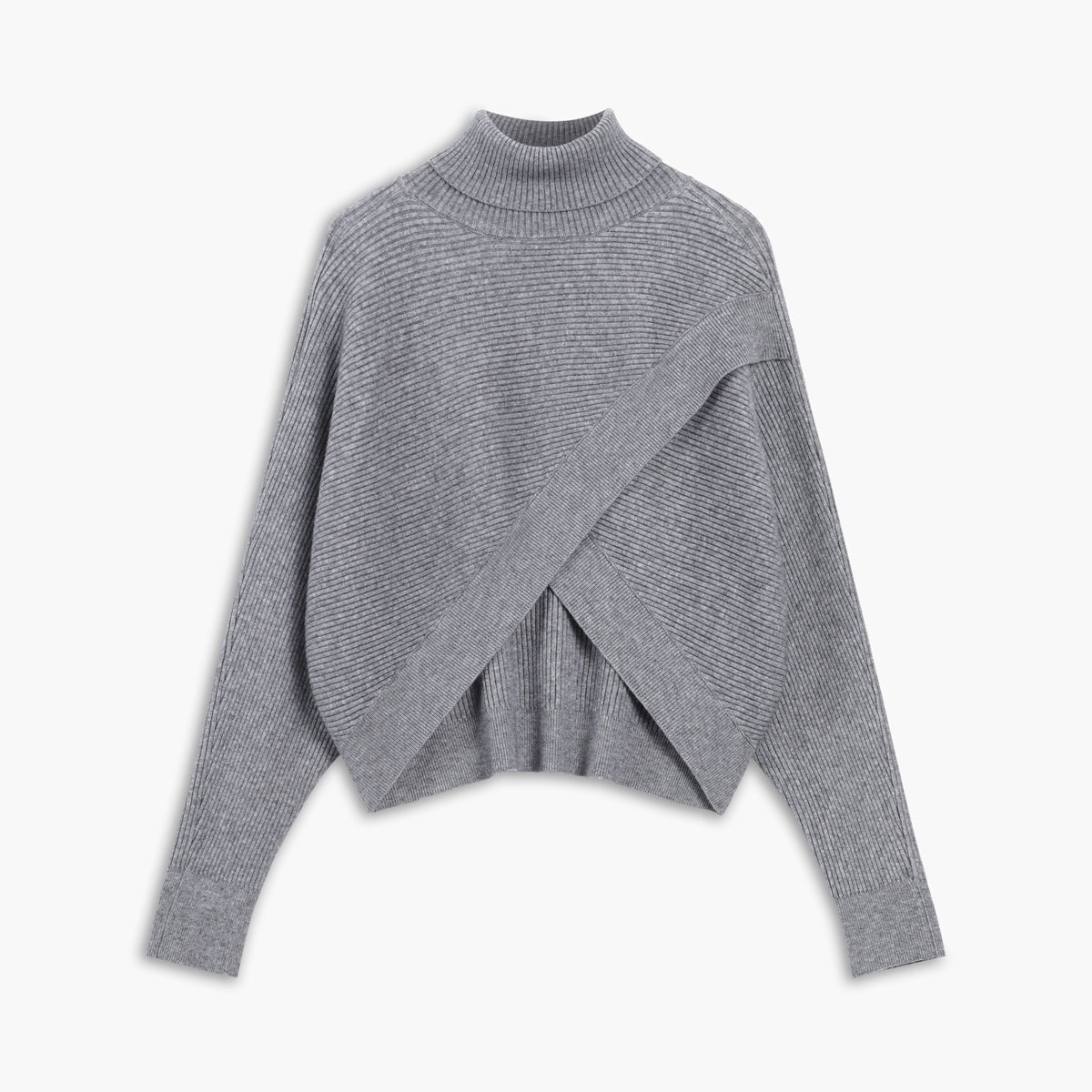 Buiten Blik Avant -Garde Turtleneck Trui Met Gelaagde Look