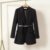 Buiten Blik Elegant Business Blazer Met Een Riem