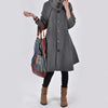 Buiten Blik Chic Swing Coat Met Coltrui