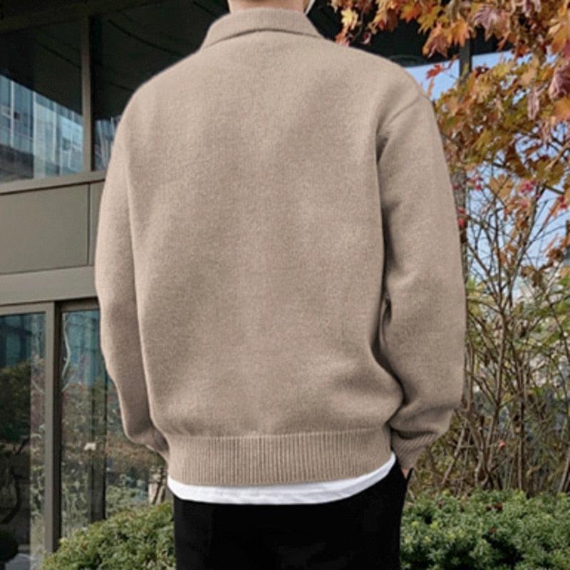 Stijlvolle oversized trui met V-hals voor mannen