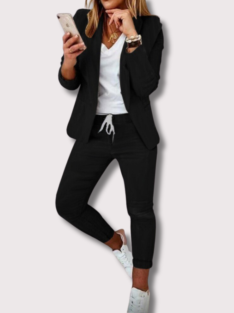 Buiten Blik Elegante Blazer Set Blazer Broek