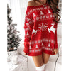 Buiten Blik Elegant Christmas Sweater Jurk