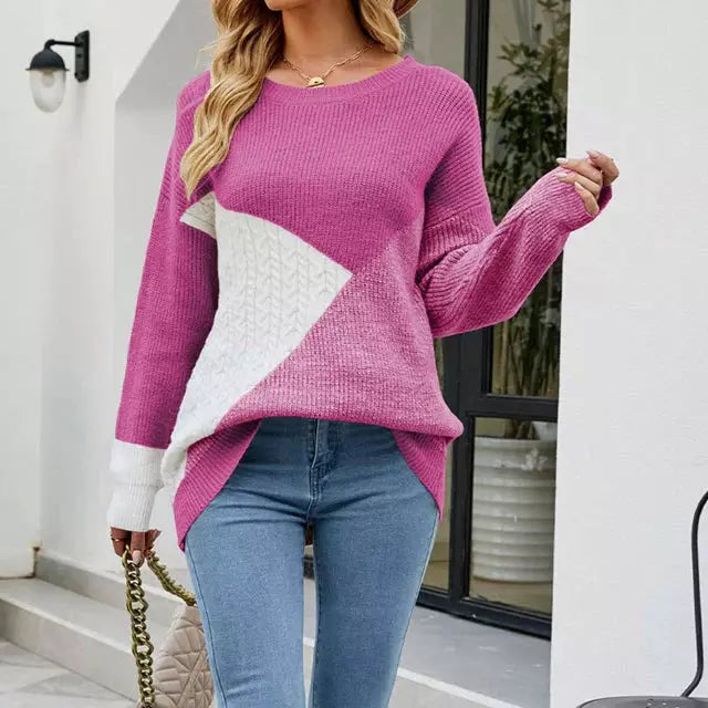 Verlaat Patchwork Breipe Sweater