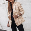 Buiten Blik Chic Tweed Blazer Met Goud Geroolerde Knop Detail