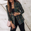 Buiten Blik Chic Tweed Blazer Met Goud Geroolerde Knop Detail