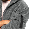 Moderne fleece sherpa pullover voor heren