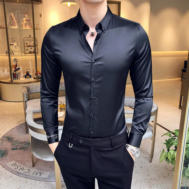 Buiten Blik Business Silk Shirt