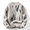 Buiten Blik Soft Structure Sweater Met Een Abstract Patroon