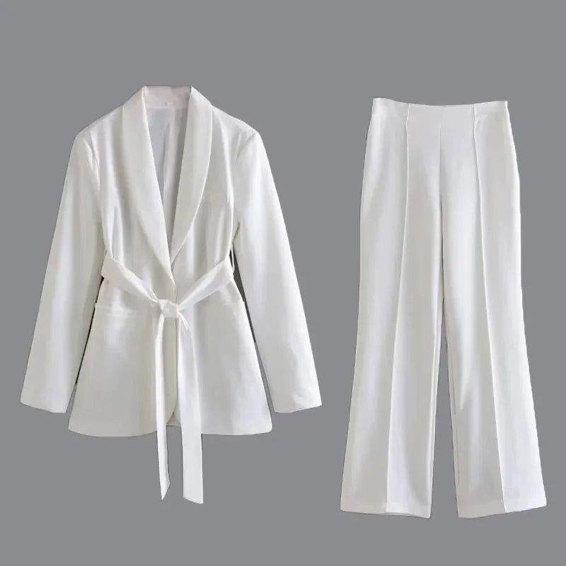 Buiten Blik Stijlvolle Blazer Set Voor Dames Blazer Jasbroek