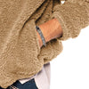 Moderne fleece sherpa pullover voor heren