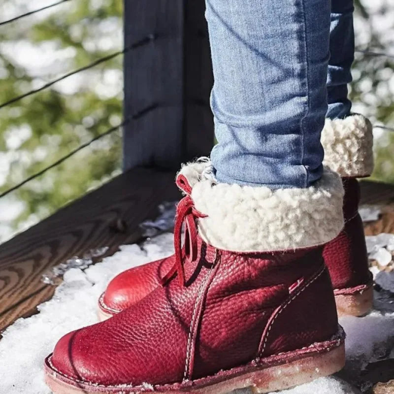 Buiten Blik Mittelfu Sneeuwschoenen Met Bontvoed Voor Vrouwen