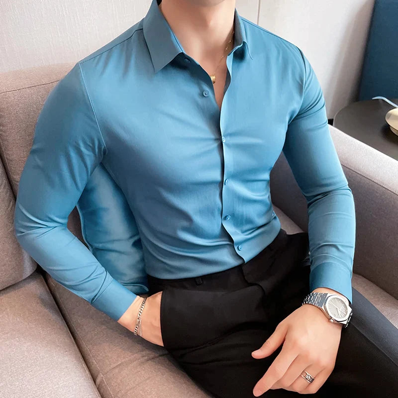 Buiten Blik Business Silk Shirt