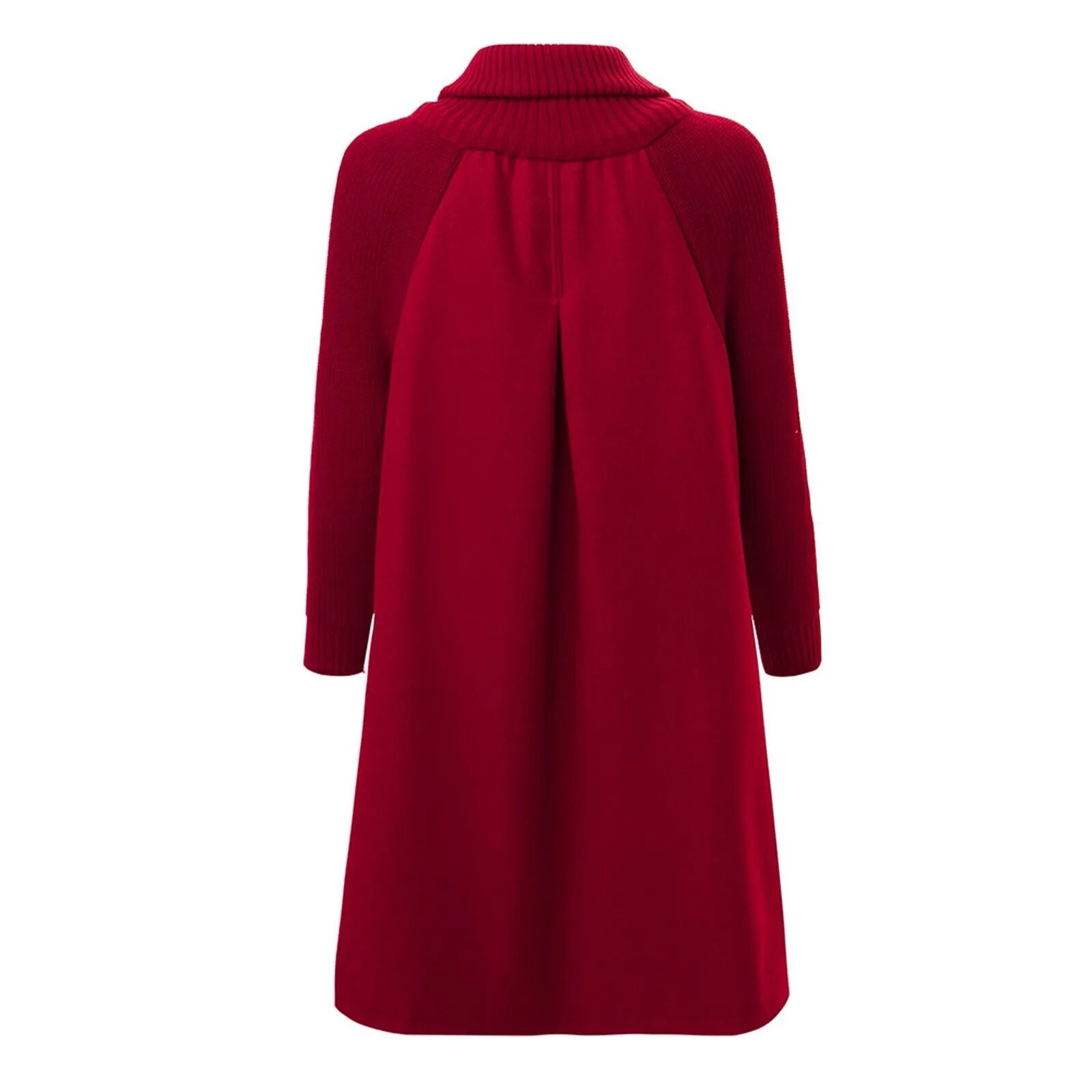 Buiten Blik Chic Swing Coat Met Coltrui