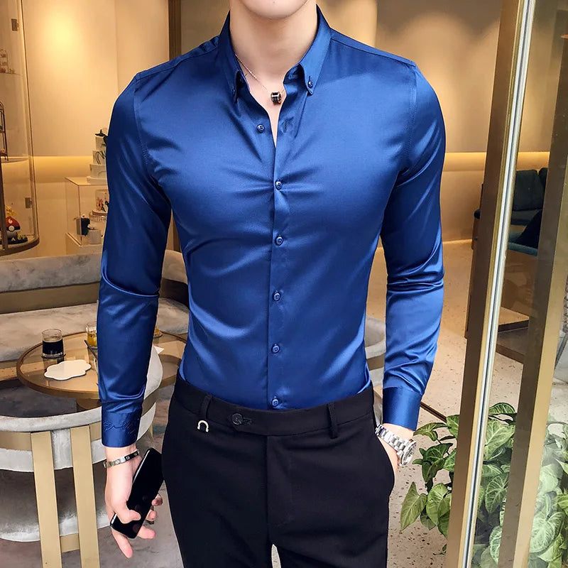 Buiten Blik Business Silk Shirt