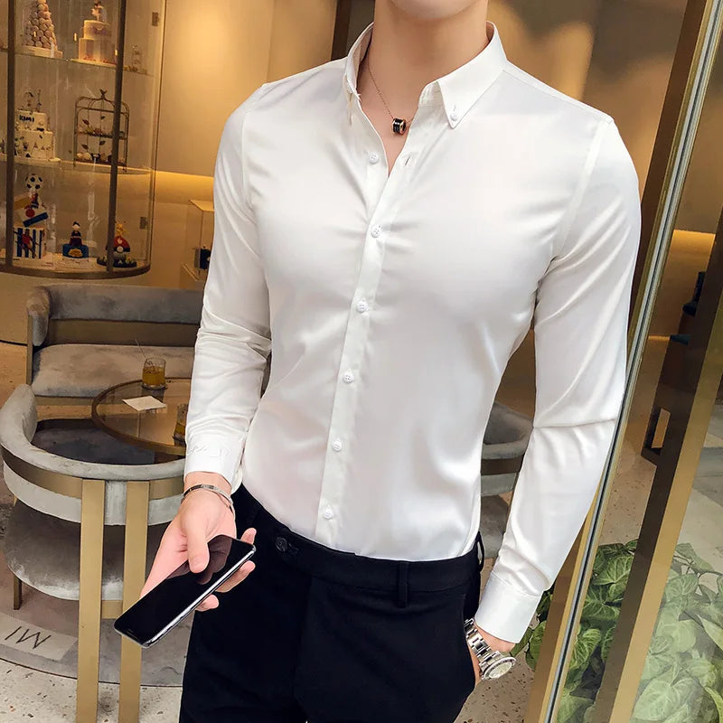 Buiten Blik Business Silk Shirt