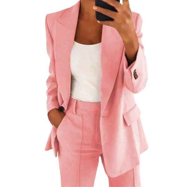 Buiten Blik Blazer Set Met Jas En Broek