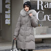 Dames Winterjas | Lange Parka met Bontkraag en Capuchon | Warme Losse Sneeuwkleding | Pufferjas