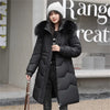 Dames Winterjas | Lange Parka met Bontkraag en Capuchon | Warme Losse Sneeuwkleding | Pufferjas