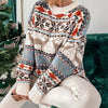 Buiten Blik Modelable Holiday Sweaters Met Een Feestelijk Rendierpatroon