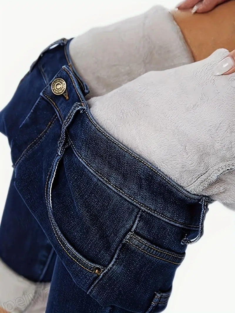 Fleece Food Verlaat Een Skinny Jeans