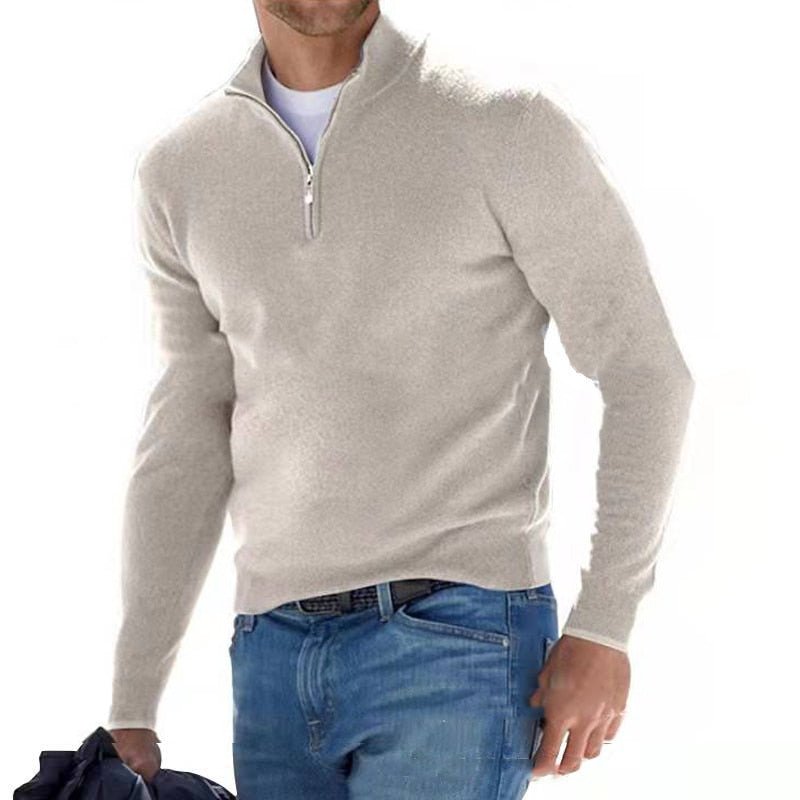 Buiten Blik Basic Men'S Sweater Met Een Rijpe Sluiting