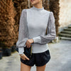 Buiten Blik Fashion Sweater Met Pailletten En Coltrui Truien