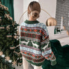 Buiten Blik Modelable Holiday Sweaters Met Een Feestelijk Rendierpatroon