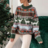 Buiten Blik Modelable Holiday Sweaters Met Een Feestelijk Rendierpatroon