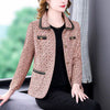 Buiten Blik Tweed Blazer Met Een Contrastvoorraad En Knoopdetails