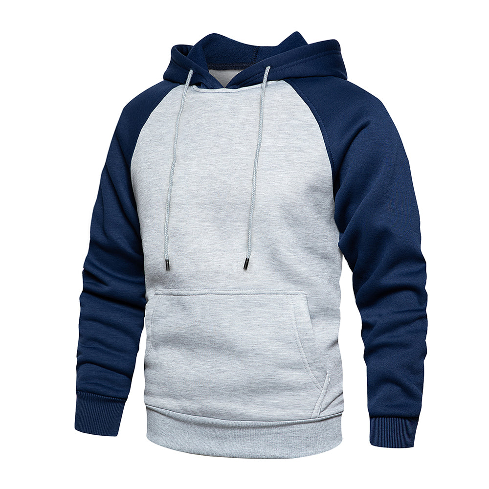 Buiten Blik - Sportieve tweekleurige hoodie voor heren