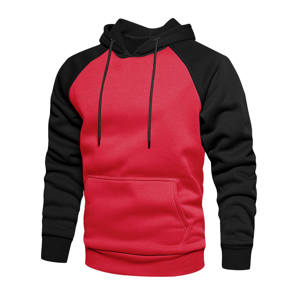 Buiten Blik - Sportieve tweekleurige hoodie voor heren